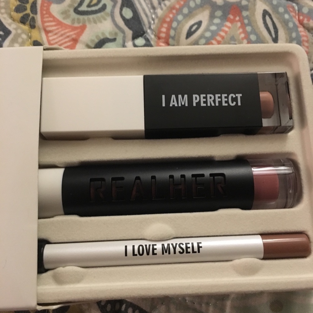 REALHER Deep Nude Lip Set lipstick gloss liner 💋